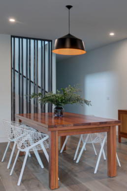 Dining and stairway | Bentleigh townhouses built by Trademark Builders