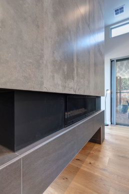 Fireplace | Glen Iris home built by Trademark Builders