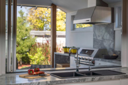 kitchen inside and out | Built by Trademark Builders Melbourne