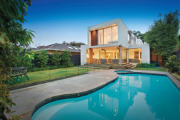 Pool of Contemporary style home built in Beaumaris by TrademarkBuilders
